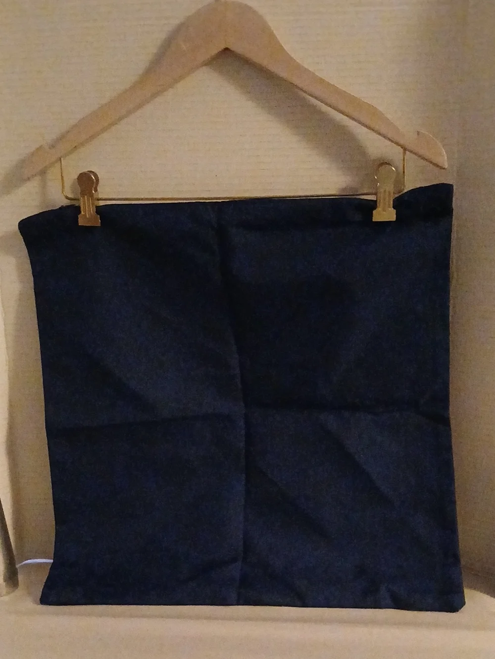 Dezene Navy Throw Pillow Cover